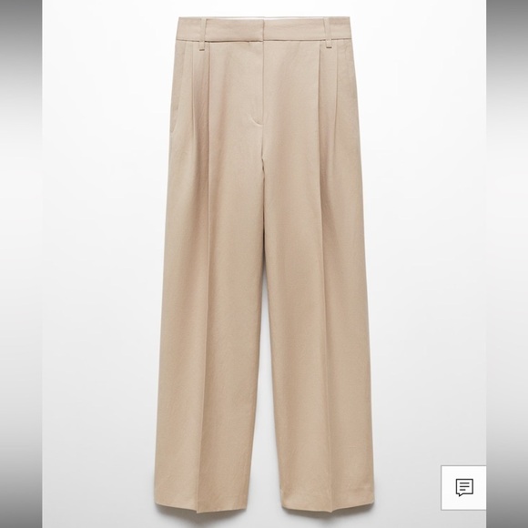 MANGO VICTORIA BECKHAM Pleat straight trousers Size 2 NWT - Picture 4 of 7